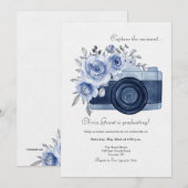 瞬間を捉えて 青い招待状 招待状 (正面/裏面)