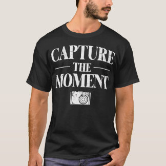 瞬間を捉える写真家 フォトグラフィ カメラ Tシャツ