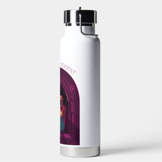 瞬間を捉える ウォーターボトル (左面)