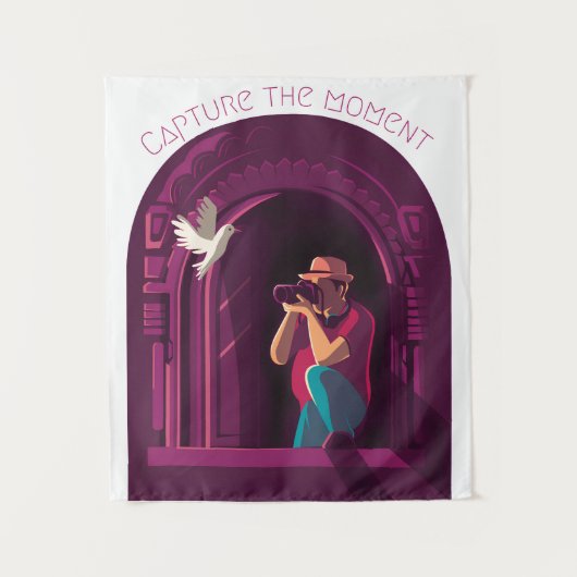 瞬間を捉える タペストリー (正面)