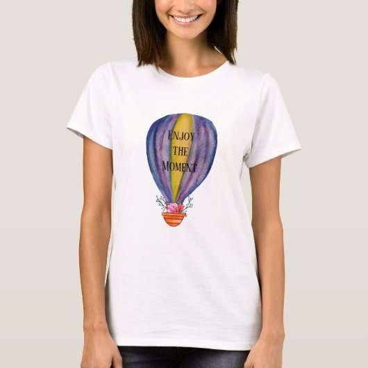 瞬間を楽しむ 水彩アートTシャツ Tシャツ (正面)