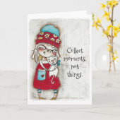 瞬間を集めよう - 友情のカード（中は空白） カード (黄色い花)