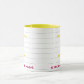 矛盾おもしろいするかわいいキャンディストライプのシー マグカップ (中央)