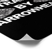 矢おもしろい頭デザイン男性へ女性矢印Hun ポスター (角)