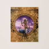 矢および弓を持つ美しい妖精 ジグソーパズル (縦)