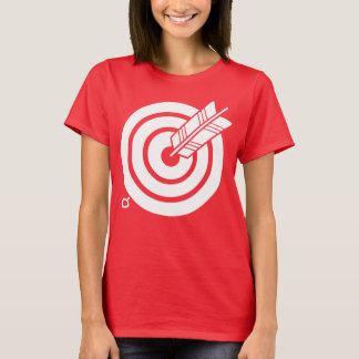 矢が丸い的に当たる Tシャツ