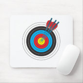 矢が付いているアーチェリーターゲット マウスパッド (マウス)