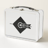 矢が当たる弁当箱 メタルランチボックス (正面)