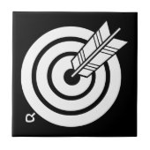 矢が的に当たった タイル (正面)