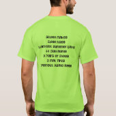矢じりの狩り Tシャツ (裏面)