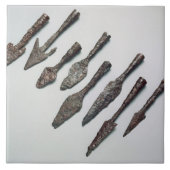 矢じり、鉄器時代(鉄) タイル (正面)