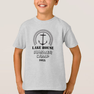 矢と太陽とナナ子供へのサマーキャンプ Tシャツ