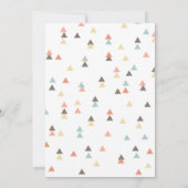 矢と羽ベビーシャワー招待状 招待状 (裏面)