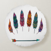 矢と羽 ラウンドクッション (裏面)