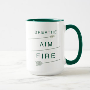 矢によって は目標の火が呼吸します マグカップ