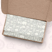 矢のクマと雲のパターン 薄葉紙