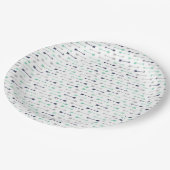 矢のテーマのベビーシャワーの紙皿 ペーパープレート (アングル)