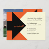 矢の移動発表および招待状を指すこと 招待状 (正面/裏面)