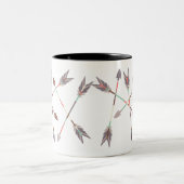 矢の積み重ね ツートーンマグカップ (中央)