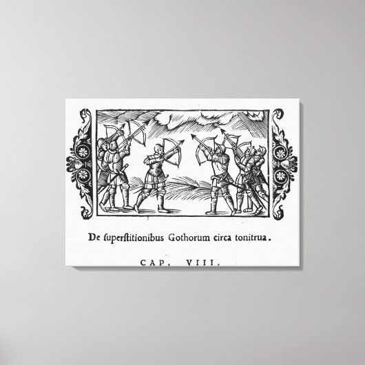 矢を使ったスカンジナビア人 キャンバスプリント (正面)