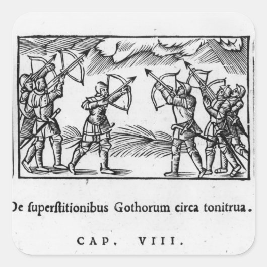 矢を使ったスカンジナビア人 スクエアシール (正面)