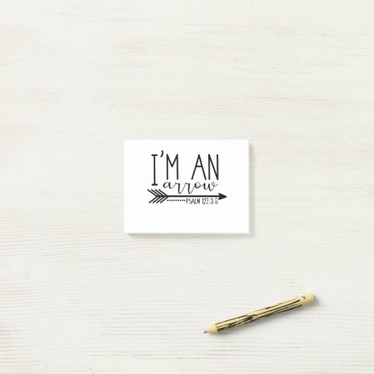 矢を射る ポストイット (デスク上)