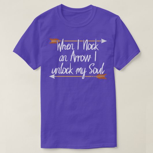 矢を抜くと魂が解ける Tシャツ (デザイン正面)