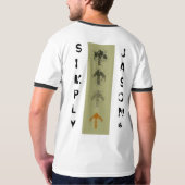 矢を押しつぶしている単にジェイソン Tシャツ (裏面フル)