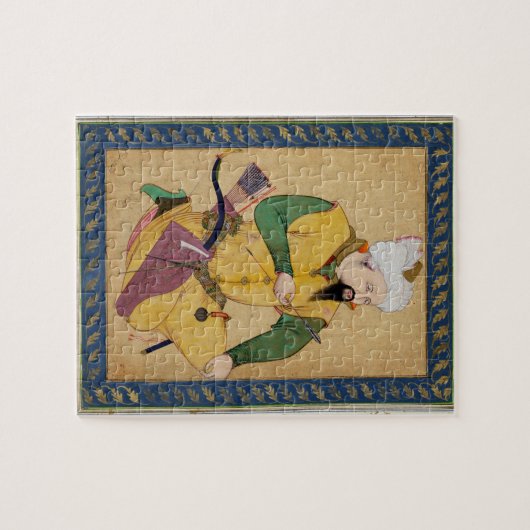 矢を、から握っているトルコマン人またはモンゴル人の責任者 ジグソーパズル (横)