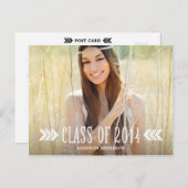 矢アステカ印 | 卒業式はがき招待状 インビテーションポストカード (正面/裏面)