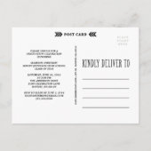 矢アステカ印 | 卒業式はがき招待状 インビテーションポストカード (裏面)