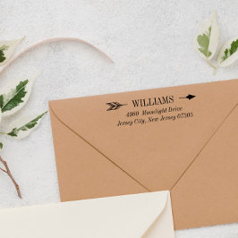 矢エレガント印の姓と住所 セルフインキングスタンプ