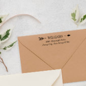 矢エレガント印の姓と住所 セルフインキングスタンプ