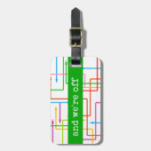 矢カラフル印カスタム荷物タグ ラゲッジタグ (正面縦)