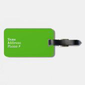 矢カラフル印カスタム荷物タグ ラゲッジタグ (裏面横)