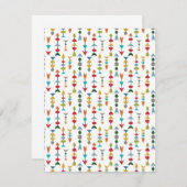 矢カラフル印 ノートカード (正面/裏面)