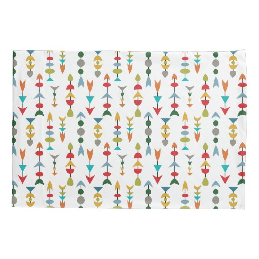 矢カラフル印 枕カバー (裏面)