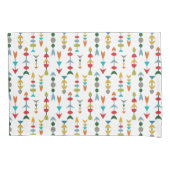 矢カラフル印 枕カバー (正面)