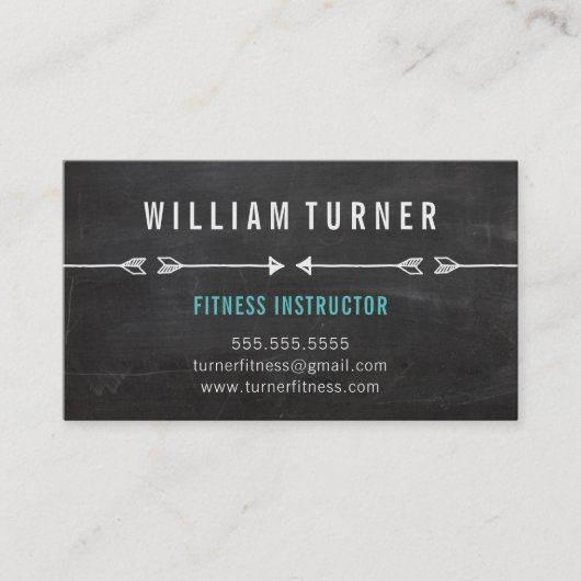 矢クールモダンシンプルトレンディーのスケッチ 名刺 (正面)