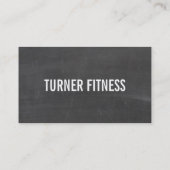 矢クール矢シンプル文字トレンディー黒板 名刺 (裏面)