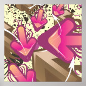 矢グランジ印 ポスター (正面)