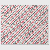 矢シンプル付き愚かなcupidタイポグラフィスクリプト ラッピングペーパー (フラット)