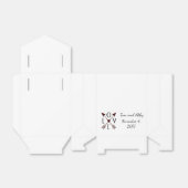 矢パーソナライズされたの結婚式の引き出物 フェイバーボックス (折り畳みなし)