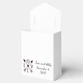 矢パーソナライズされたの結婚式の引き出物 フェイバーボックス (オープン)