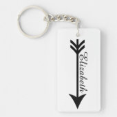 矢パーソナライズされた矢 キーホルダー (正面)