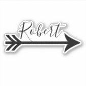 矢パーソナライズされた矢 シール (正面)