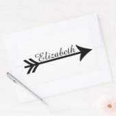 矢パーソナライズされた矢 長方形シール (封筒)