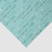 矢モダン印と羽毛の部族パターン 薄葉紙 (詳細)