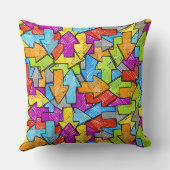 矢モダン印 クッション (裏面)