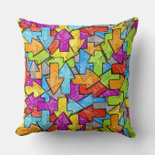 矢モダン印 クッション (正面)